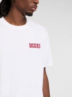 לצפייה במוצר חולצת טי-שירט בצבע לבן Dickies לגברים עם הדפס גב גרפי